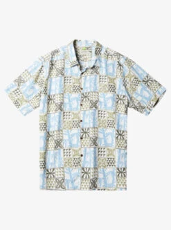 Quiksilver Waterman Plaid Flight Short Sleeve Shirt
