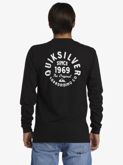 Quiksilver Circled Script Long Sleeve T-Shirt - Image 8