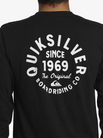 Quiksilver Circled Script Long Sleeve T-Shirt - Image 5