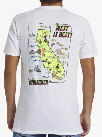 Quiksilver CA West Is Best T-Shirt - Image 5